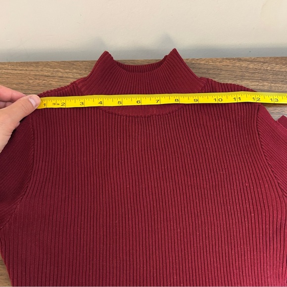 Eclipse Burgundy Turtleneck Sweater NWT M - Picture 5 of 9
